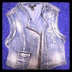Sassy denim vest